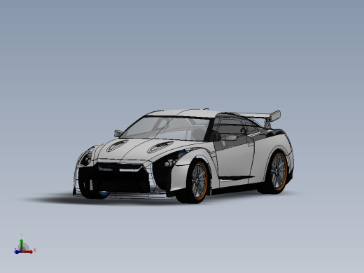 44-尼桑 GTR SolidWorks