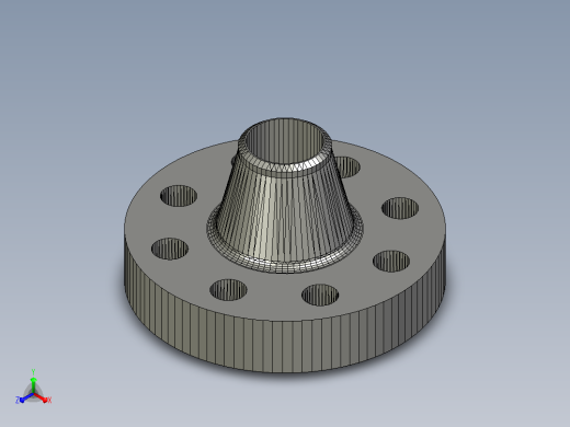 ASME B 16.5 RFWN法兰# 2500 NPS 15至NPS 300正等轴测缩略图