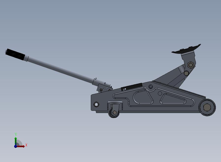 A23-汽车液压千斤顶前视图