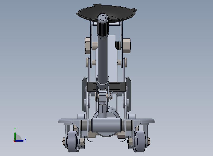 A23-汽车液压千斤顶左视图