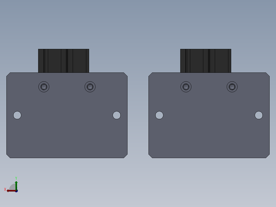 喷嘴头攻牙夹具后视图