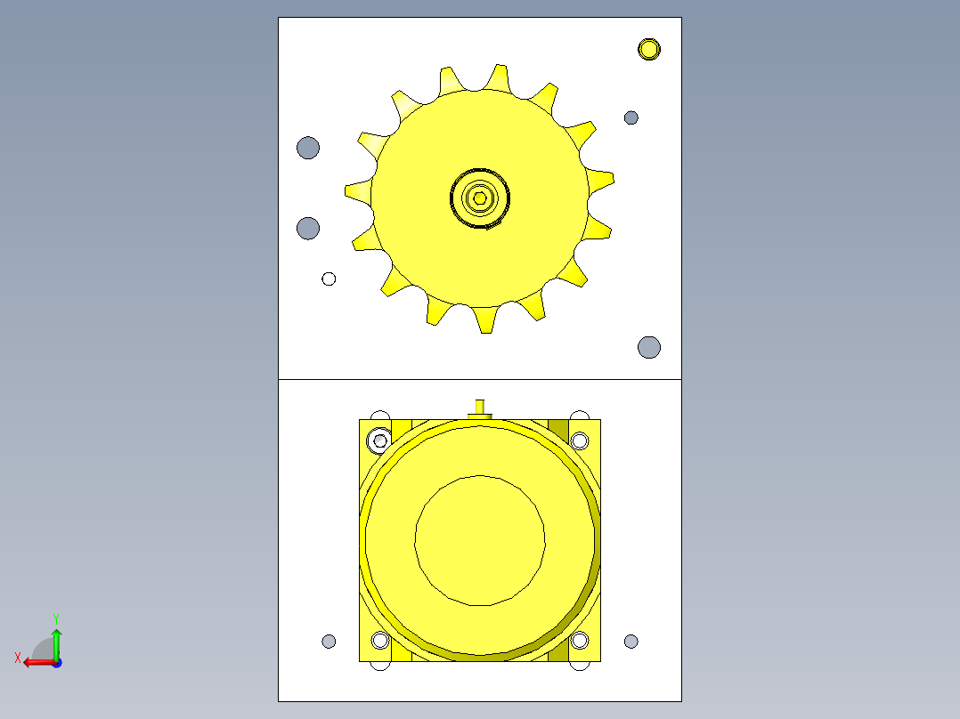 塑料链条输送机后视图