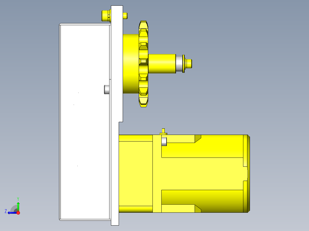 塑料链条输送机右视图