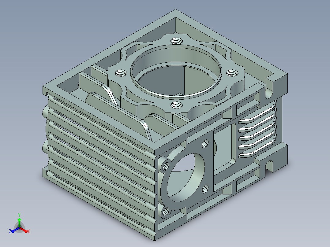 新型减速器 正等轴测图