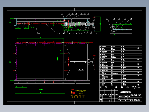 手动插板阀制作总图