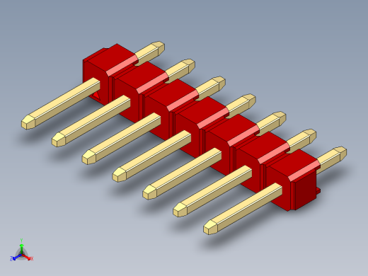 彩色公头100mil（2.54mm）系列-DS1021_red_1x07p_100mil_Type1_rev1.0