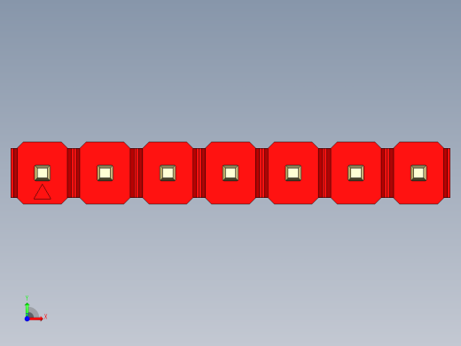 彩色公头100mil（2.54mm）系列-DS1021_red_1x07p_100mil_Type1_rev1.0前视缩略图