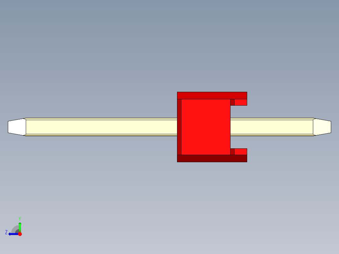 彩色公头100mil（2.54mm）系列-DS1021_red_1x07p_100mil_Type1_rev1.0右视图