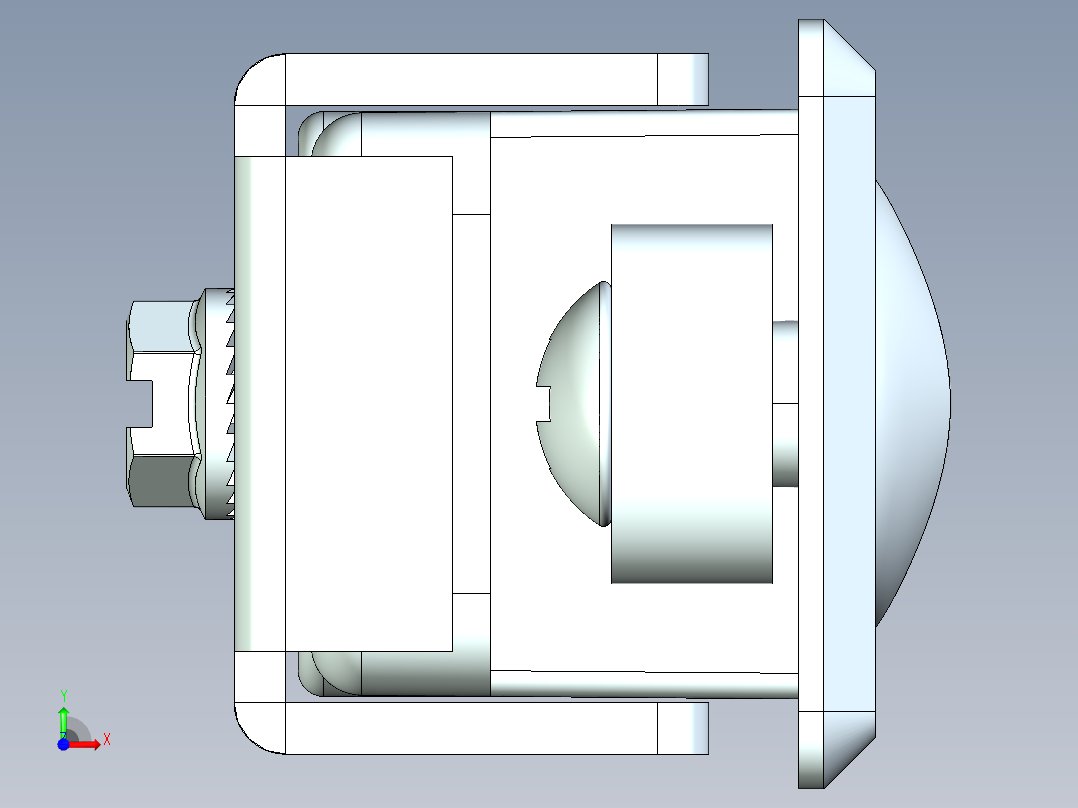 钣金锁-MS730-1A前视图