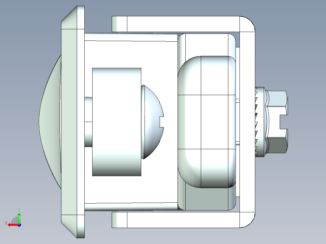 钣金锁-MS730-1A后视图