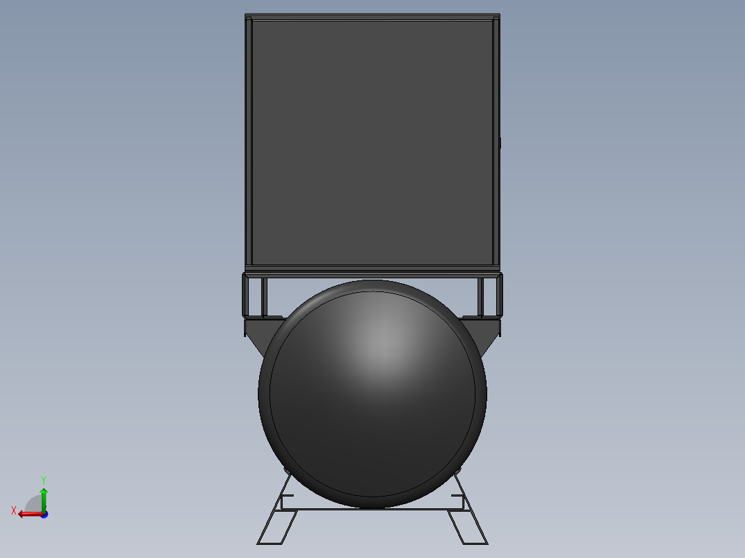 空气压缩机后视图
