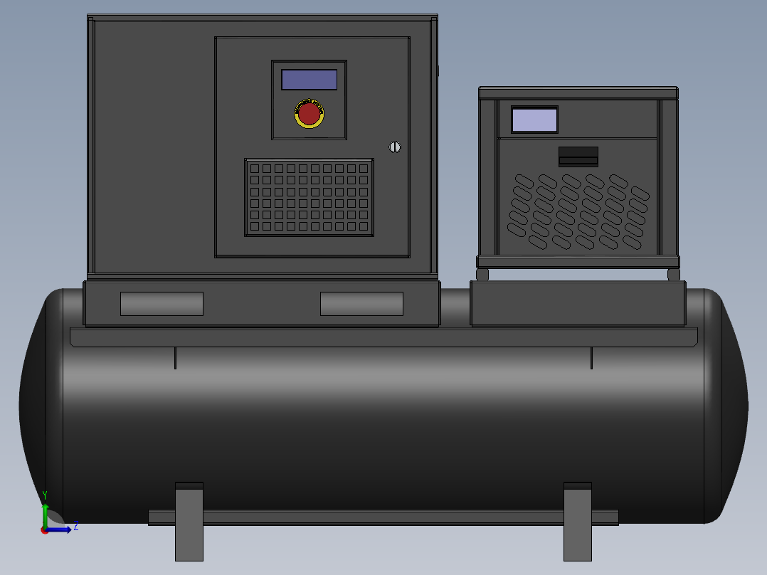 空气压缩机左视图