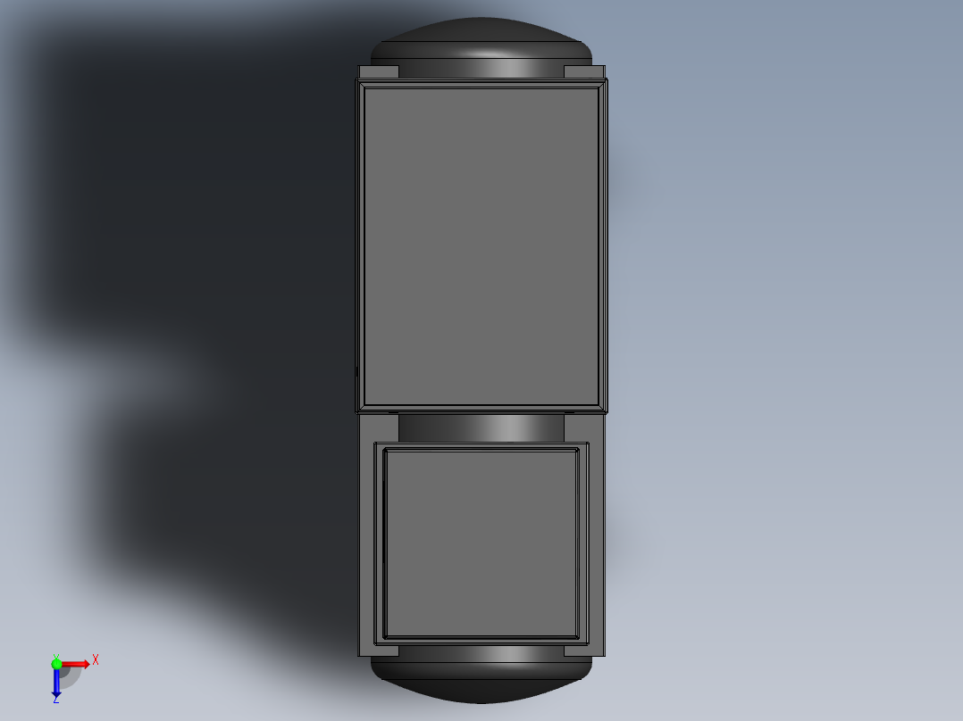 空气压缩机俯视图