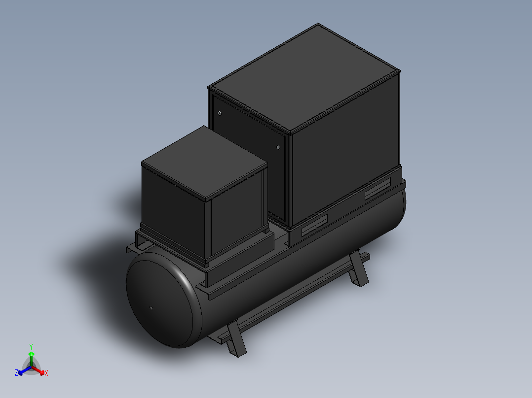 空气压缩机正等轴测图