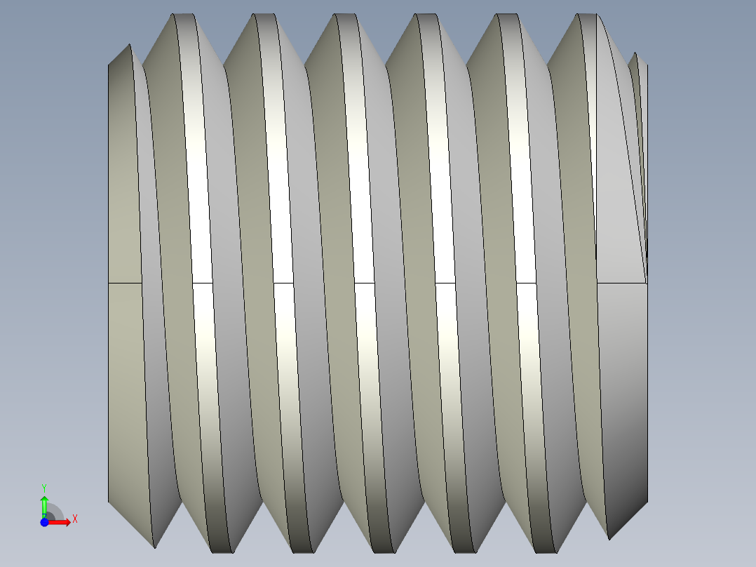 DIN 913-ISO 4026 固定螺钉-M10 L=10.STEP前视图