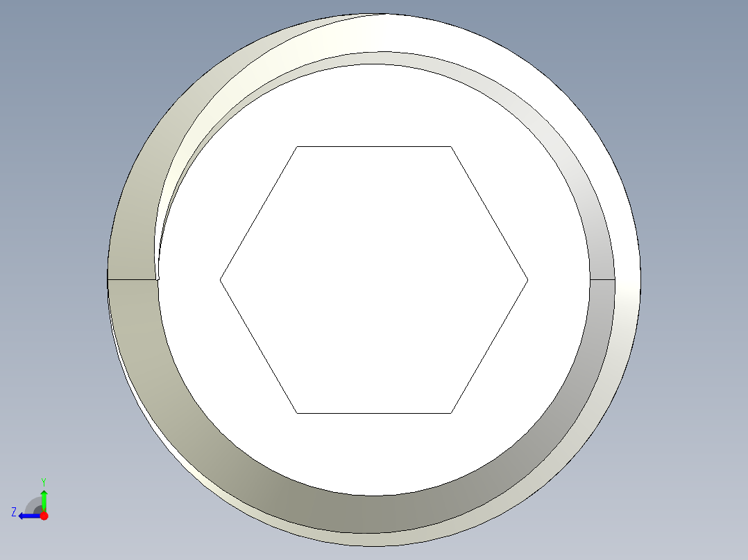 DIN 913-ISO 4026 固定螺钉-M10 L=10.STEP右视图