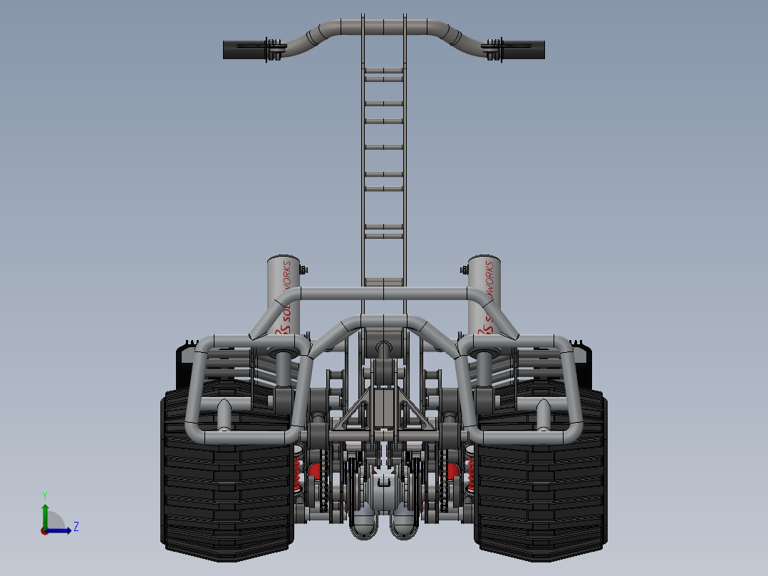 全地形履带滑板车左视图