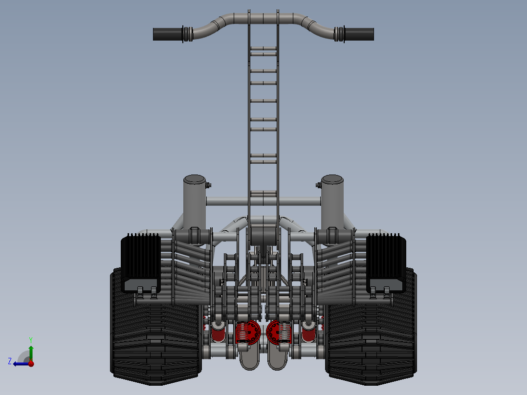 全地形履带滑板车右视图