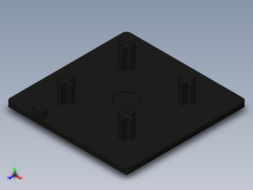 型材-BR 60X60 COVER CAP KJN511874正等轴测缩略图