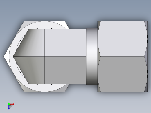 卡套式工业通用硬管接头EO_Union_elbow_W12ZL71俯视缩略图