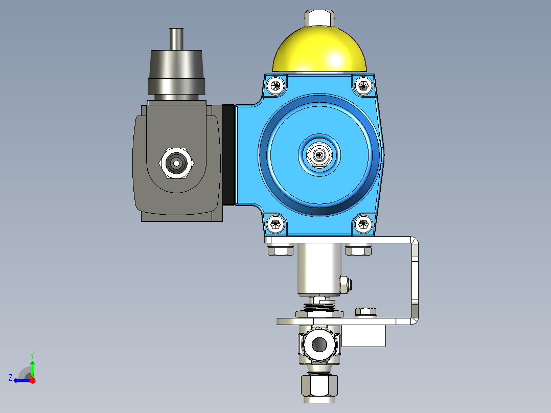 Hy-Lok 112系列球阀右视图