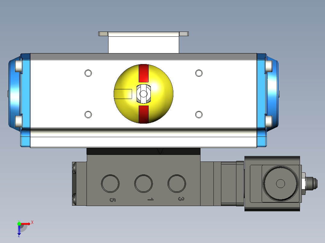 Hy-Lok 112系列球阀俯视图