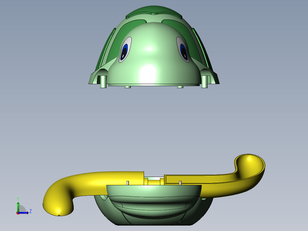 小乌龟模型左视图