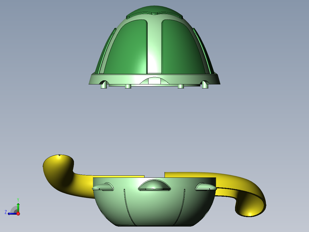 小乌龟模型右视图