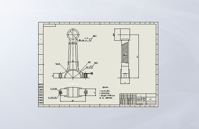 曲轴连杆活塞模型与CAD