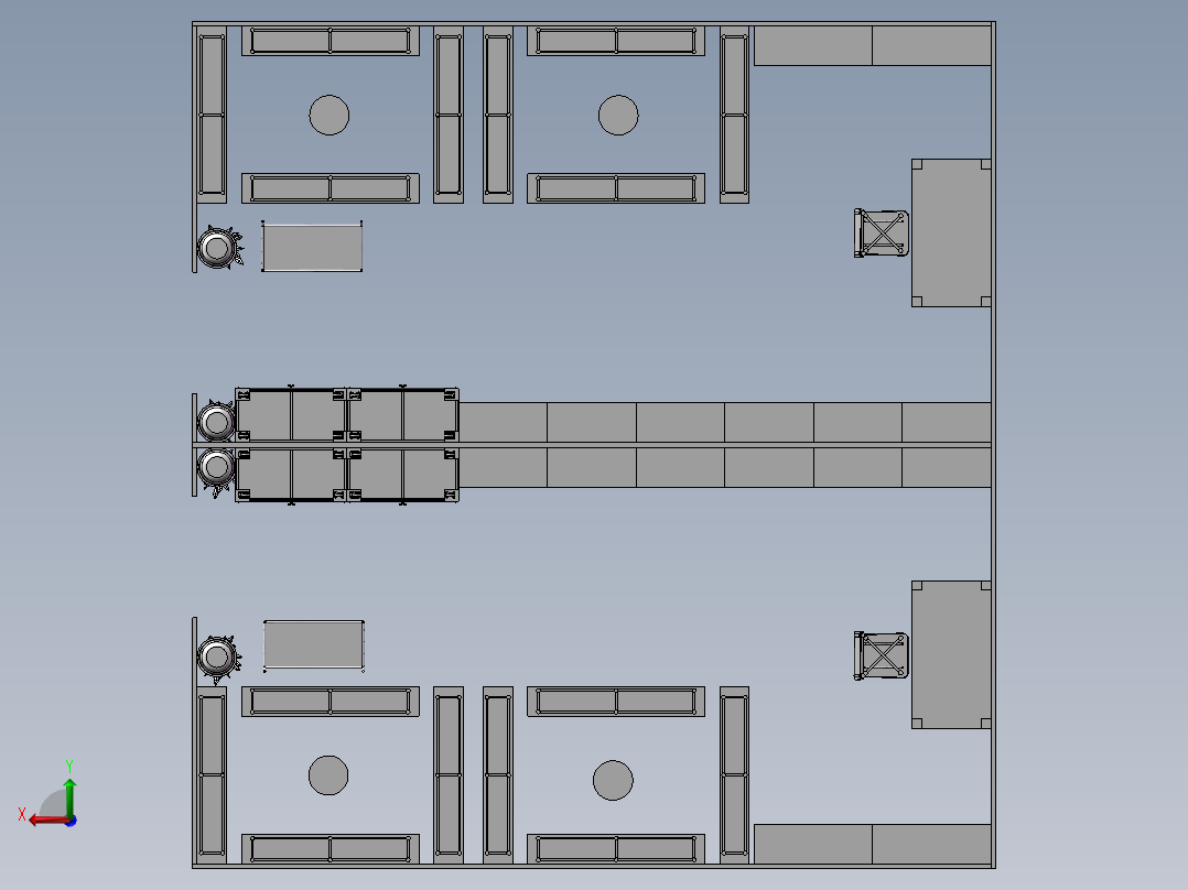 工厂休息区 3后视图