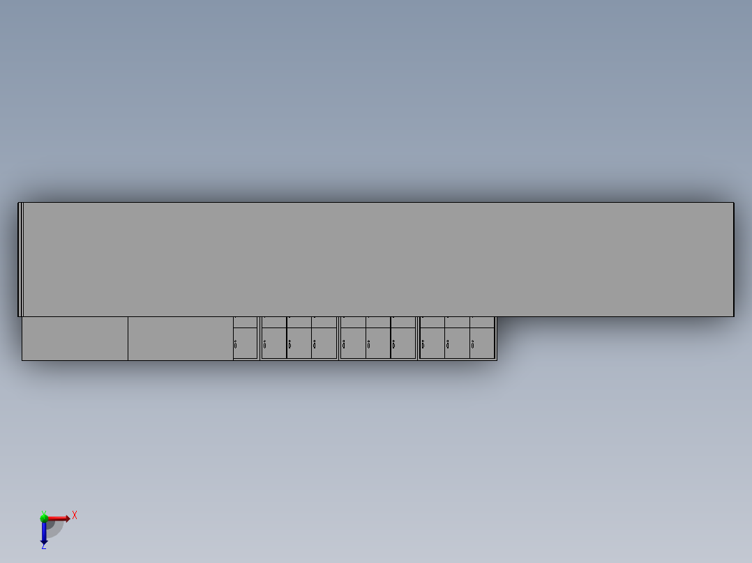 工厂休息区 3俯视图