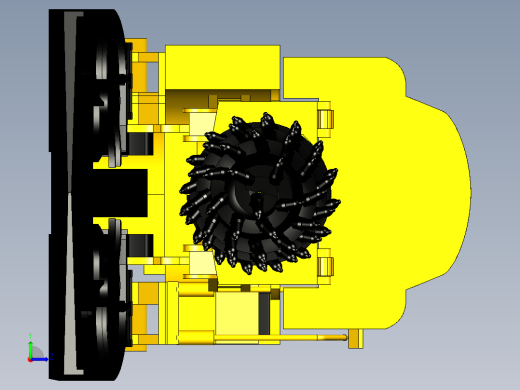 掘进机3D模型左视缩略图