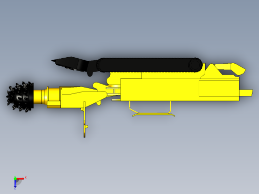 掘进机3D模型俯视缩略图