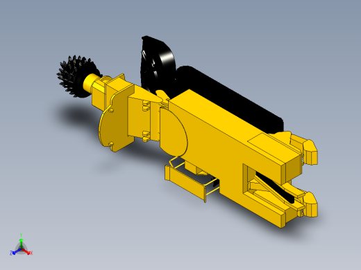 掘进机3D模型正等轴测缩略图