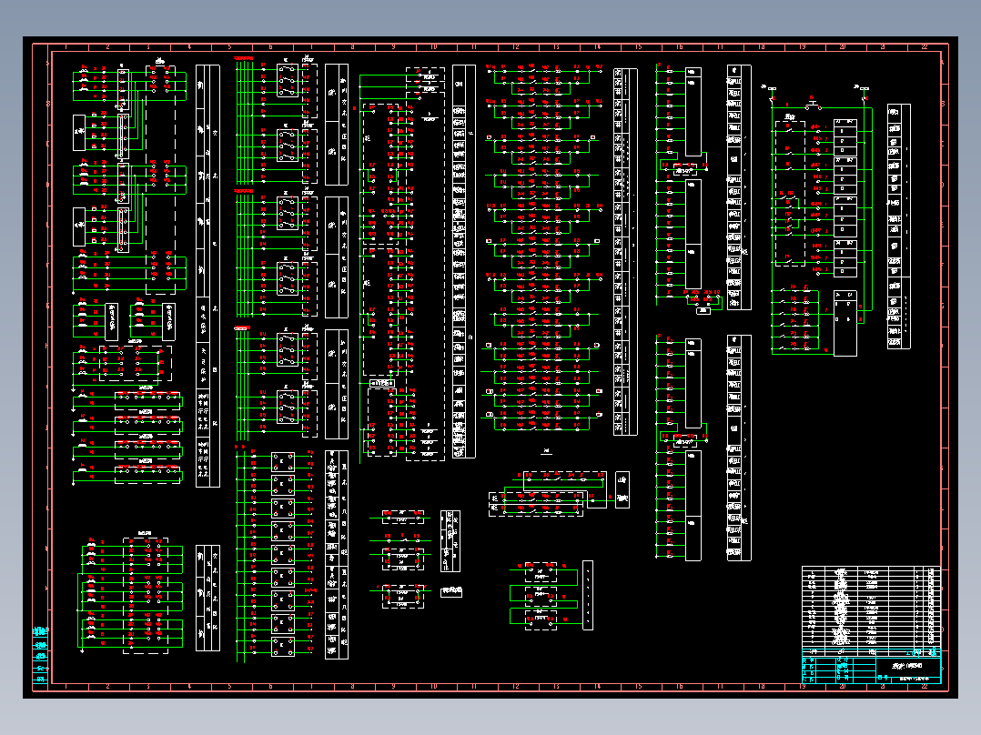 220KV变电所主变压器二次线图
