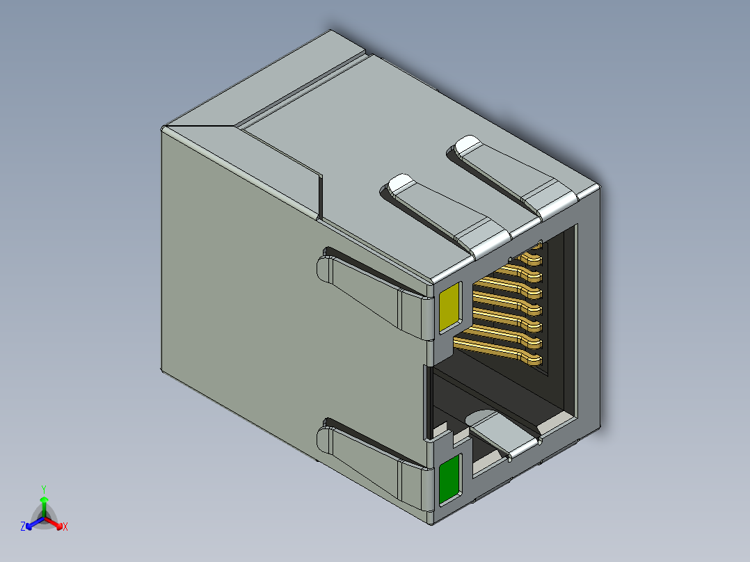 RJ 45正等轴测图