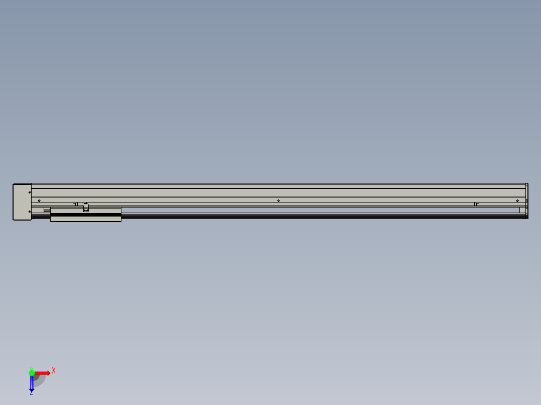 VF丝杆传动-一般环境VF22-S1200-BL俯视图