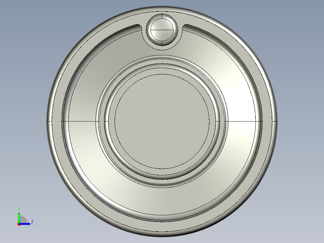 手輪(安裝重力指示器用)(A)DHW-3D多系列多零件图纸模型左视图