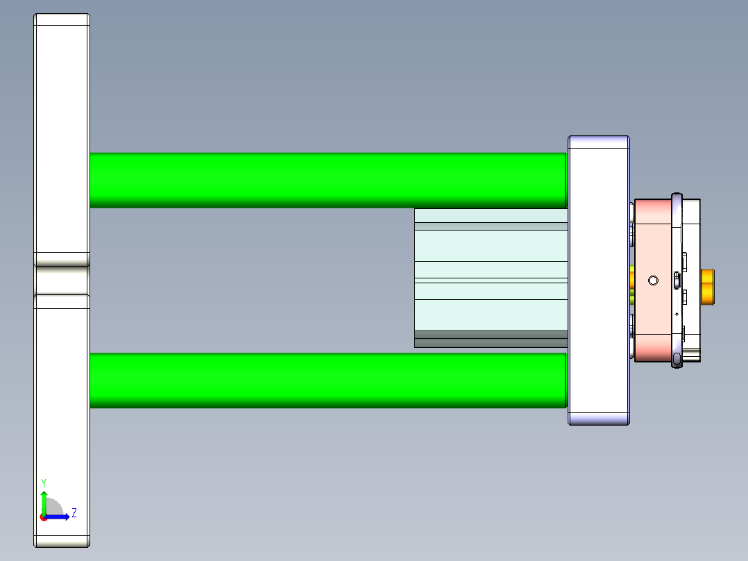 ZX550-笔记本CNC工装夹具三维模型CNC6-0519左视图