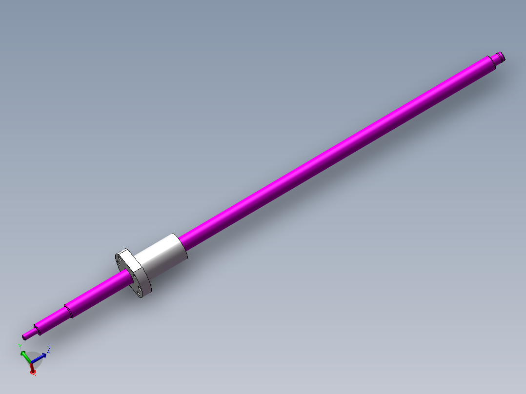 丝杆16X540主视图