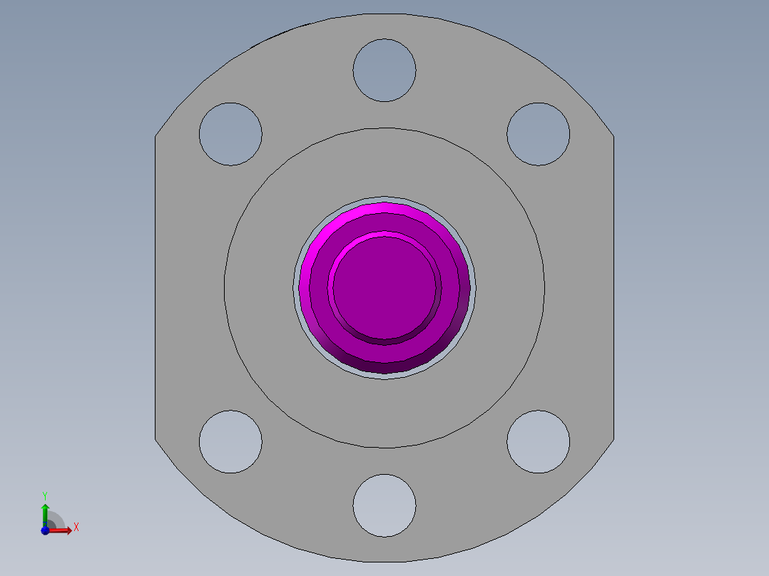 丝杆16X540前视图