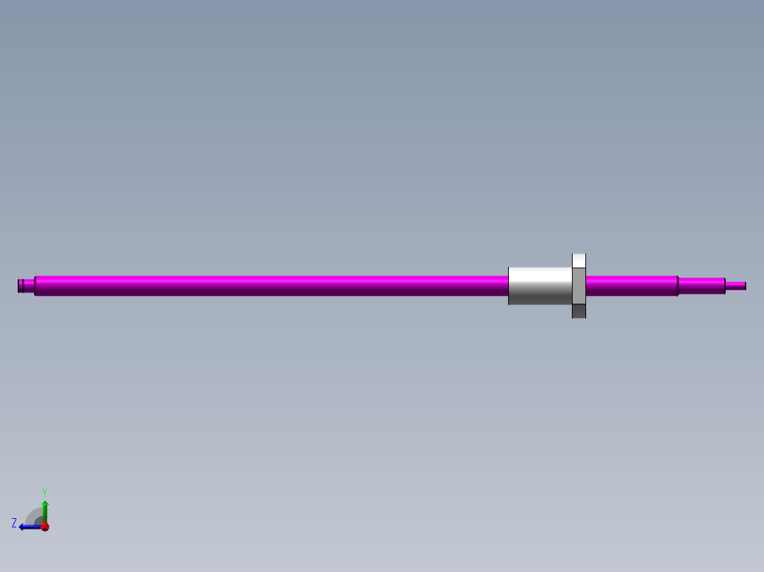 丝杆16X540右视图