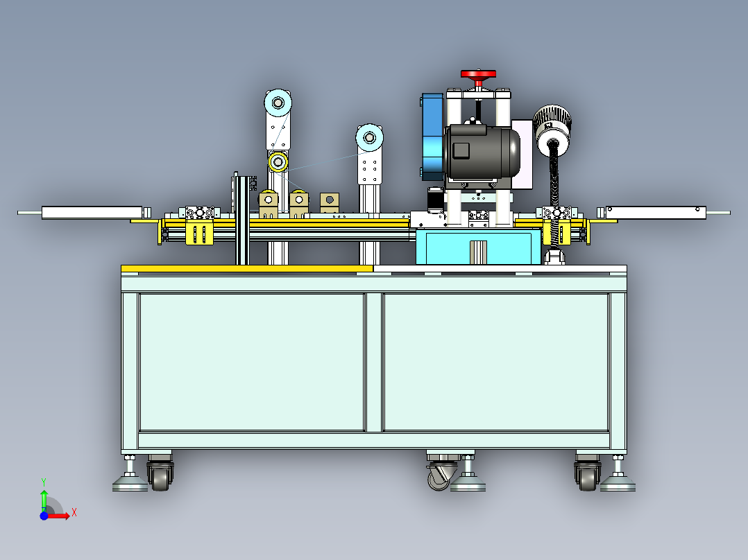 全自动硅胶裁切包装机x_t前视图