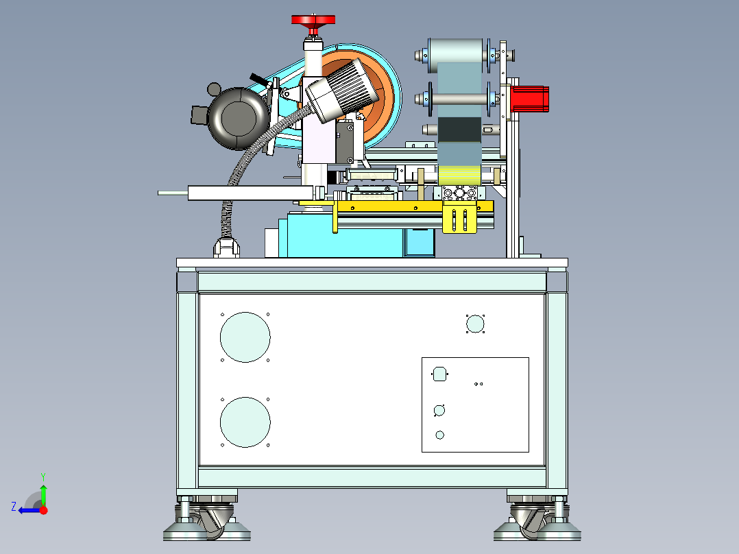 全自动硅胶裁切包装机x_t右视图