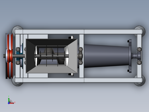 树枝粉碎机sw19可编辑前视缩略图