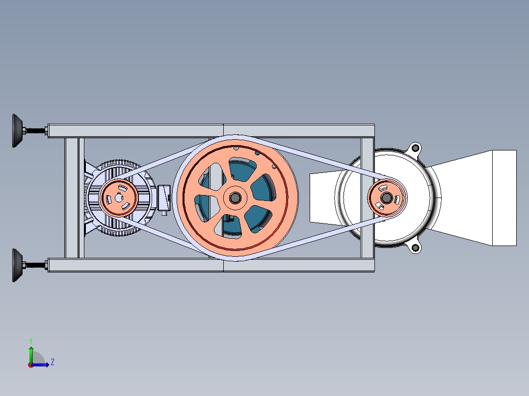 树枝粉碎机sw19可编辑左视图