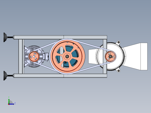 树枝粉碎机sw19可编辑左视缩略图