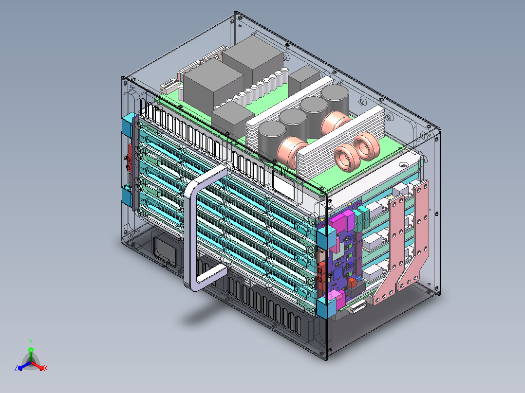 油冷矿机sw21可编辑正等轴测图