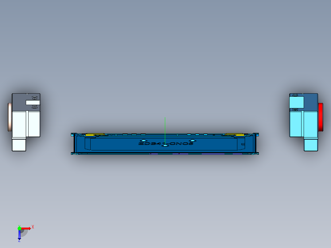 金属外壳铣外形UG编程程序模型俯视图