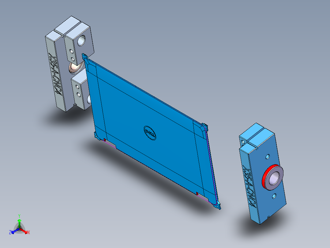 金属外壳铣外形UG编程程序模型正等轴测图